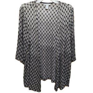 Catherine's Spandex Jacket 1X black and white